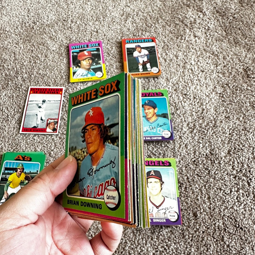 1975 Topps Baseball Card Lot Willie Stargell Catfish Hunter Brian Downing 105 ct - Picture 4 of 11